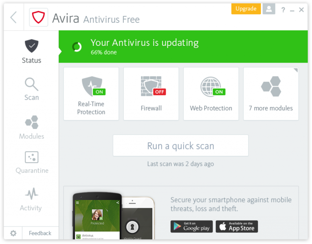 Avira Antivirus Softwares for Windows PCs