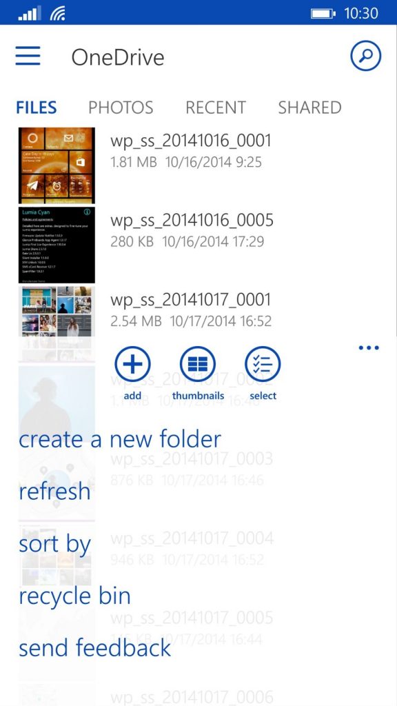 OneDrive for Android phone Online backup