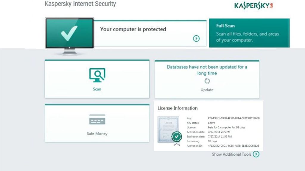Kaspersky Antivirus Softwares for Windows PCs